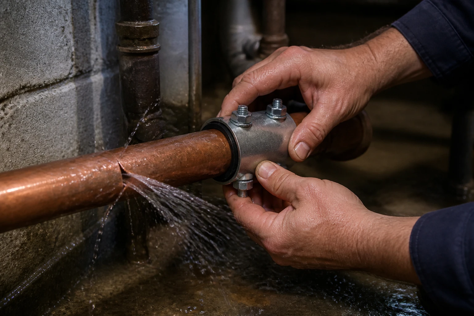 Colmater une fuite d’eau sous pression : méthodes et erreurs à éviter