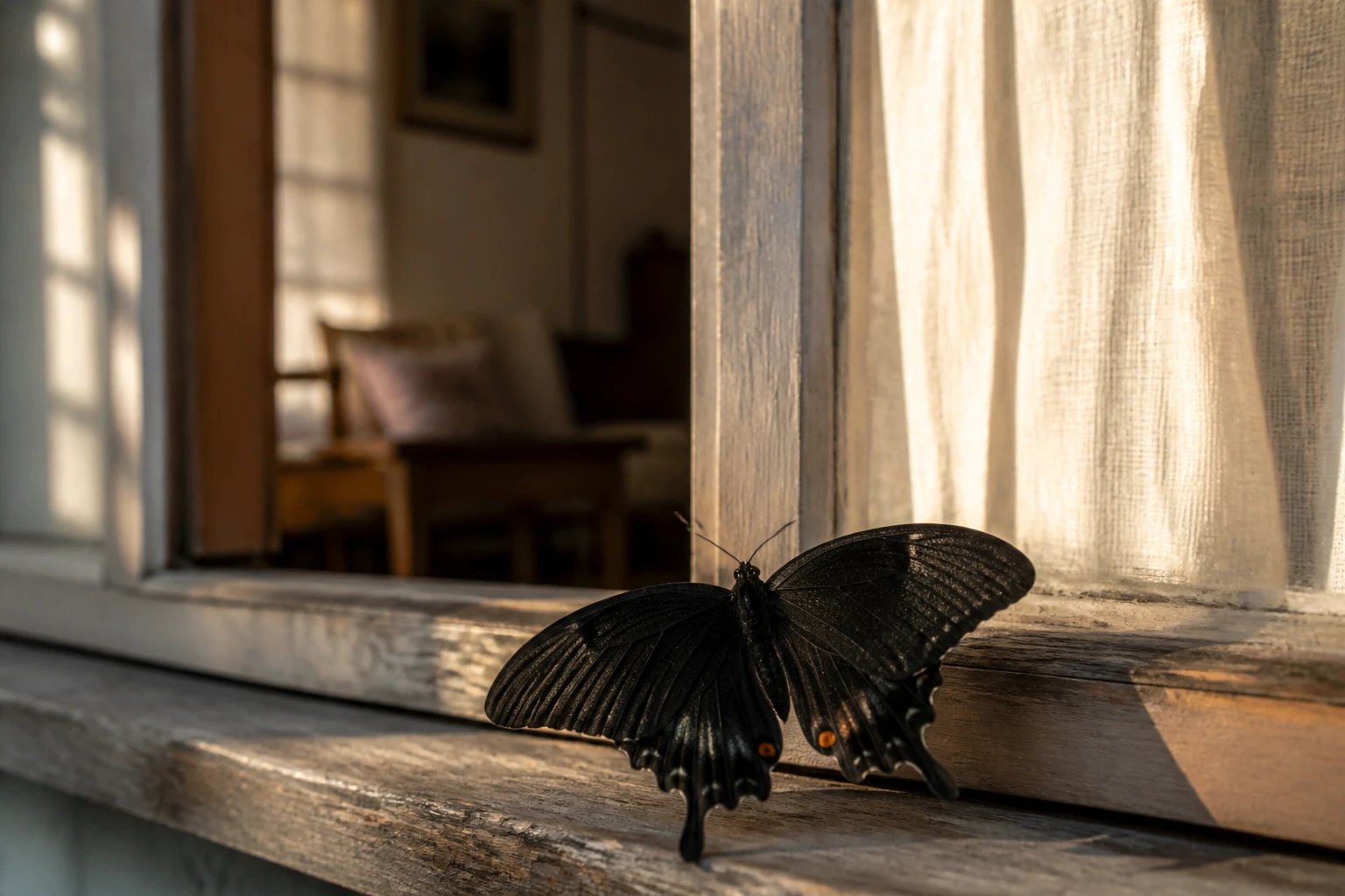 Papillon noir signification : mort, renaissance ou simple signe ?