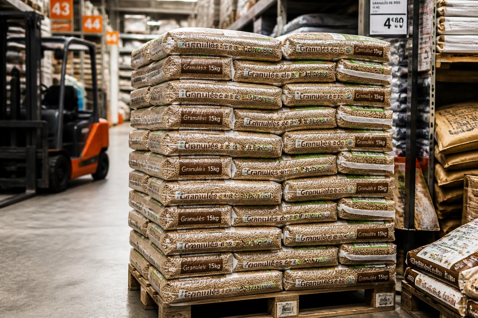 Prix sac pellets Leclerc : le vrai tarif au kilo