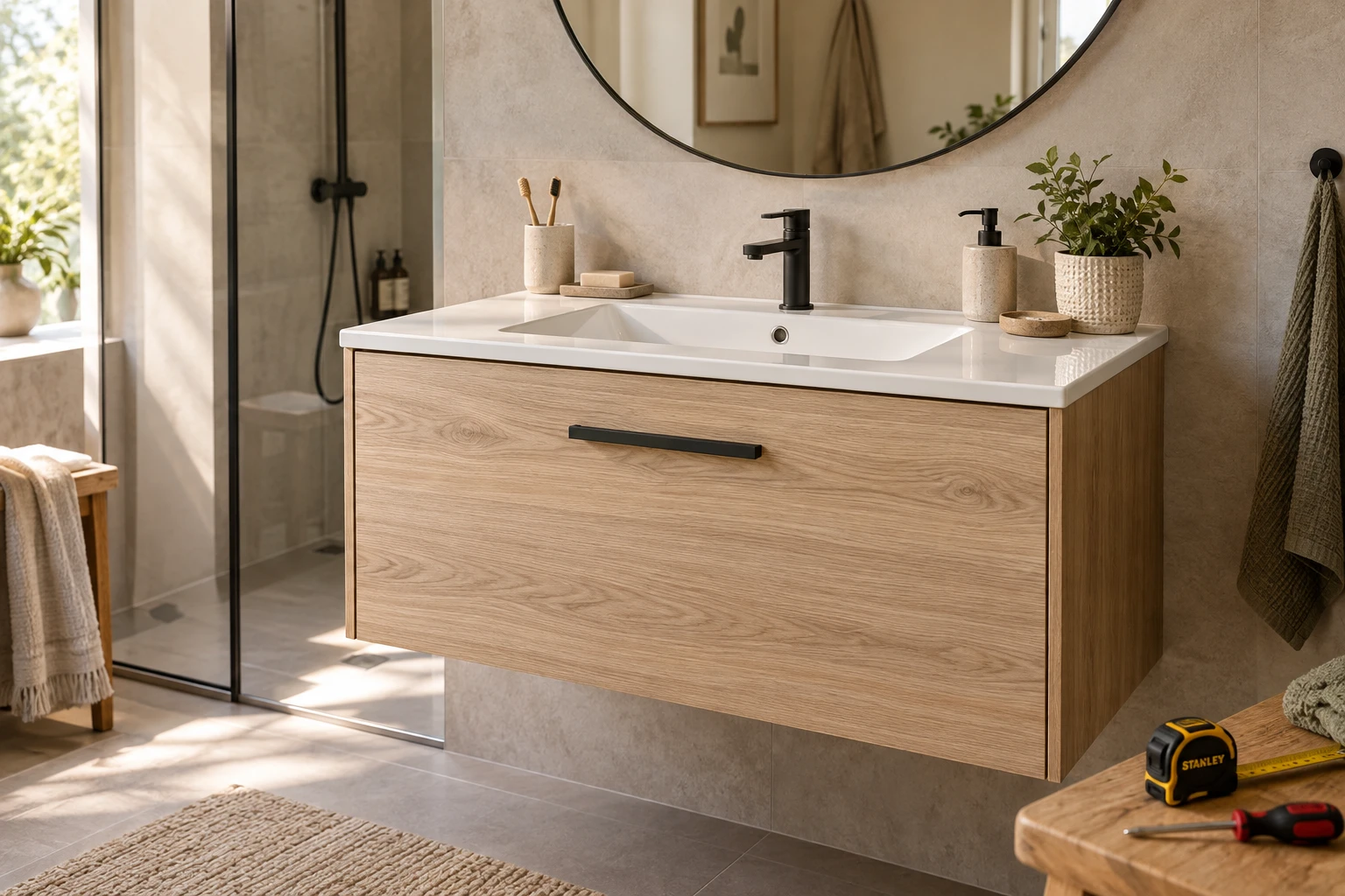 Changer la porte d&rsquo;un meuble de salle de bain : le guide